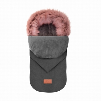 Dětský zimní fusak s kožešinkou 95 x 50 cm, nepromokavý, růžový Dětský zimní fusak s kožešinkou 95 x 50 cm, nepromokavý, růžový