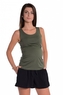Be MaaMaa Top/tílko nejen pro těhotné - Khaki, vel. L/XL