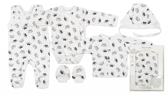 Novorozenecká sada pro miminko do porodnice, bílá - Princezna; 50 (0-1m)