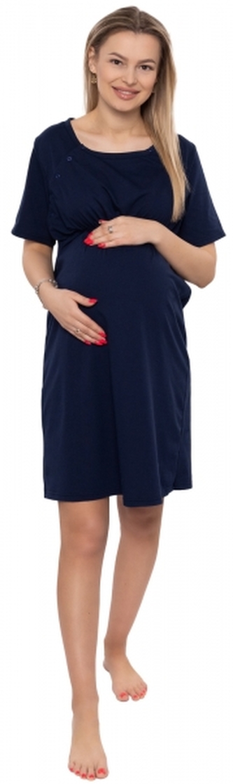 Dámská těhotenská/kojící noční košile Luna, granát, vel. XL; XL (42)