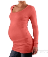 Be MaaMaa Triko, tunika nejen pro těhotné Nelly - koral; L/XL