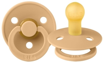 Kaučukový dudlík BIBS, 0-6 m, žluto/pískový