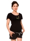 Be MaaMaa Těhotenské teplákové kraťasy Monika - černé, vel. XL; XL (42)
