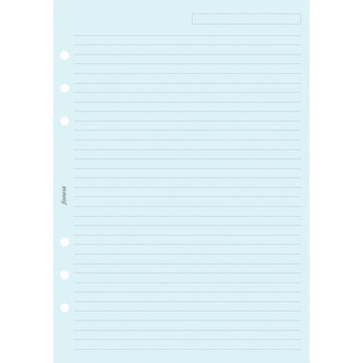 Filofax, Papíry pro diáře, linkované, A5, modrá