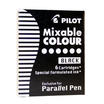 Inkoustové bombičky "Parallel Pen", černá, PILOT