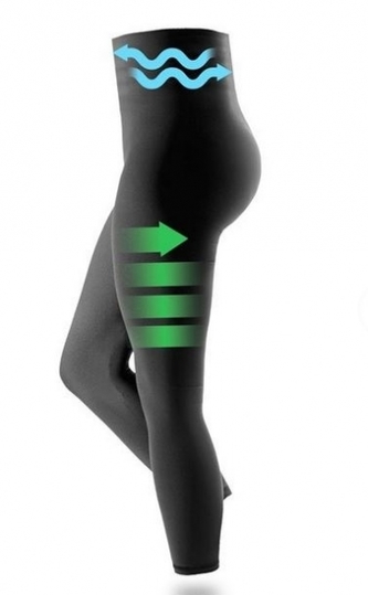 Speciální legíny PROSKIN Push-up - anticelulitidní s vysokým pásem, Be MaaMaa