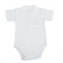 Body krátký rukáv s límečkem, MBaby, Teddy, bílé; 56 (1-2m)