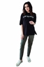 Be MaaMaa Těhotenské tepláky/kalhoty slim - khaki, vel. XL; XL (42)