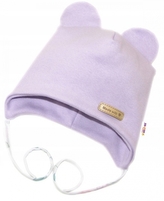 Čepička na zavazování, bavlna, Little Teddy, Baby Nellys, liliová, vel. 62/68; 62/68 (3-6m)