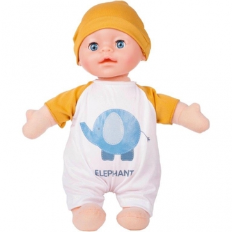 Zábavná Hadrová panenka se zvuky - 30 cm