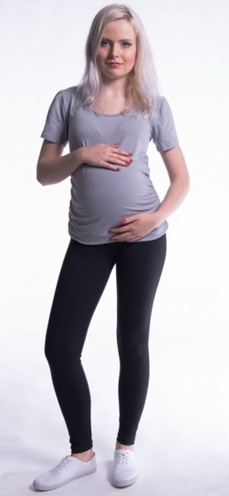 Be MaaMaa Těhotenské legíny - černé, vel. XXL; XXL (44)