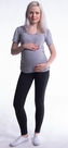 Be MaaMaa Těhotenské legíny - černé, vel. XXL; XXL (44)