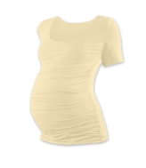 JOŽÁNEK Těhotenské triko krátký rukáv JOHANKA - caffe latte, vel. XXL/XXXL; XXL/XXXL