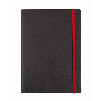 Oxford, Zápisník Black n´ Red Journal, 72 listů, linkovaný, měkké desky, B5, černá