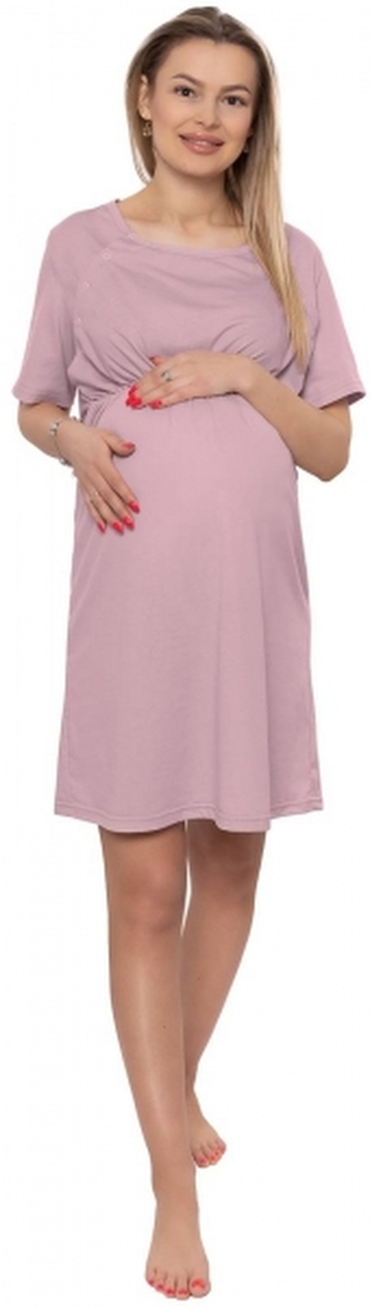 Dámská těhotenská/kojící noční košile Luna, pudrová, vel. L; L (40)