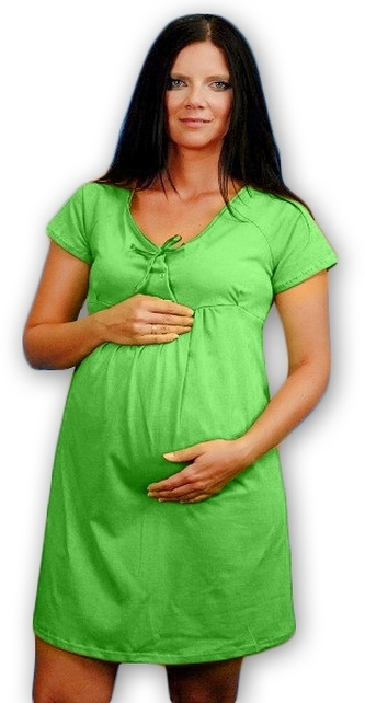Be MaaMaa Noční košilka - zelená/khaki; L/XL