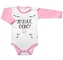 Body dlouhý rukáv s vtipným textem Baby Nellys, TO DÁŠ OCKO, holka; 56 (1-2m)