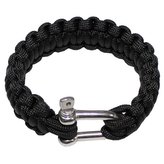 Náramek PARACORD kov.přezka ČERNÝ vel.L-22cm/330cm