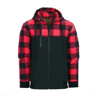 Mikina LUMBERSHELL ČERVENO/ČERNÁ vel.L