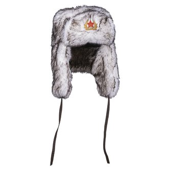 Beranice s kožíškem "SHAPKA" BÍLÁ vel.L