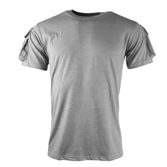 Triko TACTICAL VELCRO krátký rukáv ŠEDÉ vel.XL
