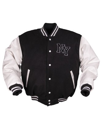 Bunda NY baseball ČERNO/BÍLÁ vel.3XL