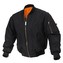 Bunda bomber ENHANCED MA1 FLIGHT ČERNÁ vel.3XL