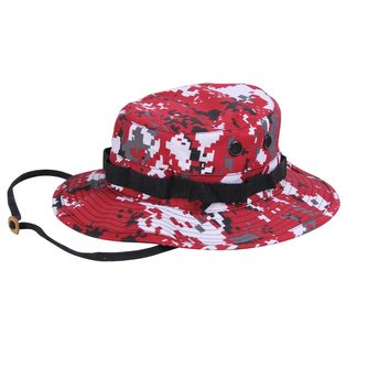 Klobouk BOONIE DIGITAL ČERVENÁ vel.7,5 (60 cm)