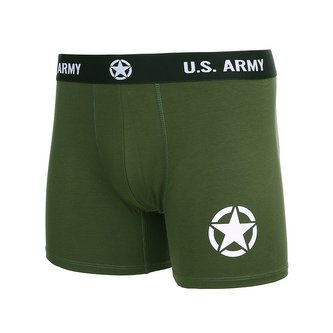 Trenýrky Boxer US Army ZELENÉ vel.S