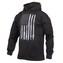 Mikina CONCEALED CARRY s kapucí US vlajka ČERNÁ vel.4XL