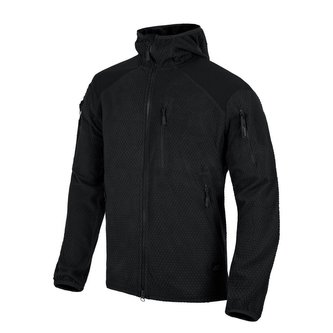 Mikina ALPHA FLEECE s kapucí ČERNÁ vel.XL