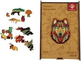 Puzzle "Mystery Wolf", dřevěné, A3, 180 ks, PANTA PLAST 0422-0003-01
