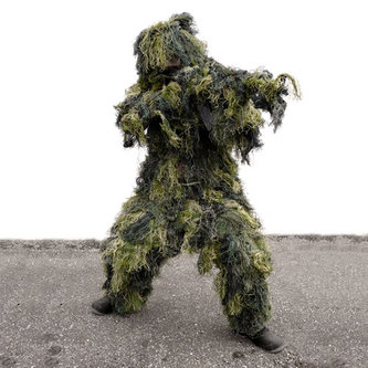Převlek maskovací GHILLIE SUIT WOODLAND 4ks vel.XL/XXL