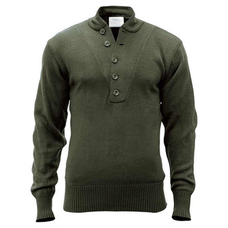Svetr 5 knoflíků AKRYL ZELENÝ vel.XXL