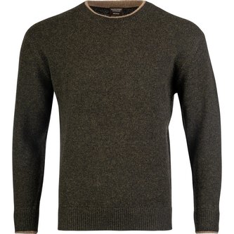 Svetr ASHCOMBE jehněčí vlna ZELENÝ vel.XXL