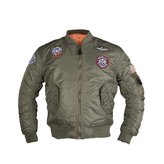 Bunda dětská MA1 ZELENÁ vel.XXL