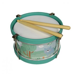 Adam Toys Dřevěný bubínek, Lesní zvířátka - mátový Adam Toys Dřevěný bubínek, Lesní zvířátka - mátový