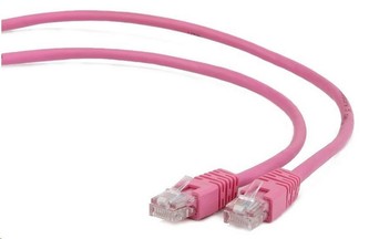 GEMBIRD kabel patchcord Cat5e UTP 3m, růžový