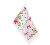 Kuchyňská utěrka 1ks - jaro - růžová, červená, zelená - 40x60 cm