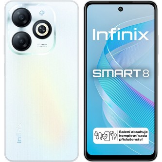 Infinix Smart 8 3(up to 6GB) +64GB gsm tel. Galaxy White