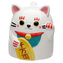 Hrnek vzhůru nohama Maneki Neko kočka pro štěstí