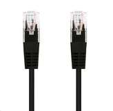 C-TECH kabel patchcord Cat5e, UTP, černý, 3m