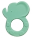 Silikonové kousátko Sloník - zelené, 9,5 x 7,5 cm