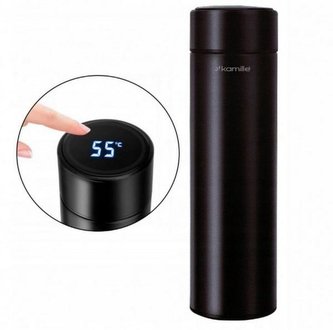 kamille Termohrnek LED 400ml, černá_2036 kamille Termohrnek LED 400ml, černá_2036