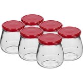 Browin Sklenice 500 ml s bordo víčkem 82, 6 ks