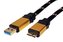 Kabel Gold USB 3.0 SuperSpeed kabel USB3.0 A(M) - microUSB3.0 B(M), 0,8m