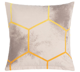 Povláček bavlněný - béžové plástve - 40x40 cm