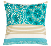 Povláček bavlněný - tyrkysová mandala - 40x40 cm