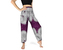 Kalhoty Joga WASTE, fialové, mandaly