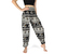 Kalhoty Joga WASTE, černé, krémové, sloni